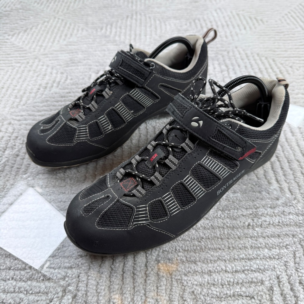 Bontrager SSR MTB Cycling Shoes Mens 12 Black 2-Bolt SPD Commuter Biking 428584